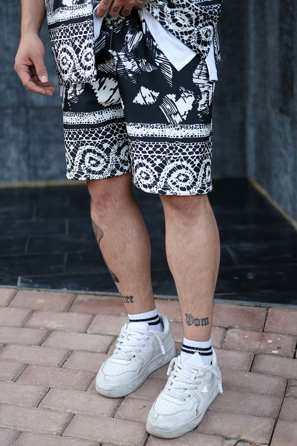 Mixed Pattern Oversize Suit