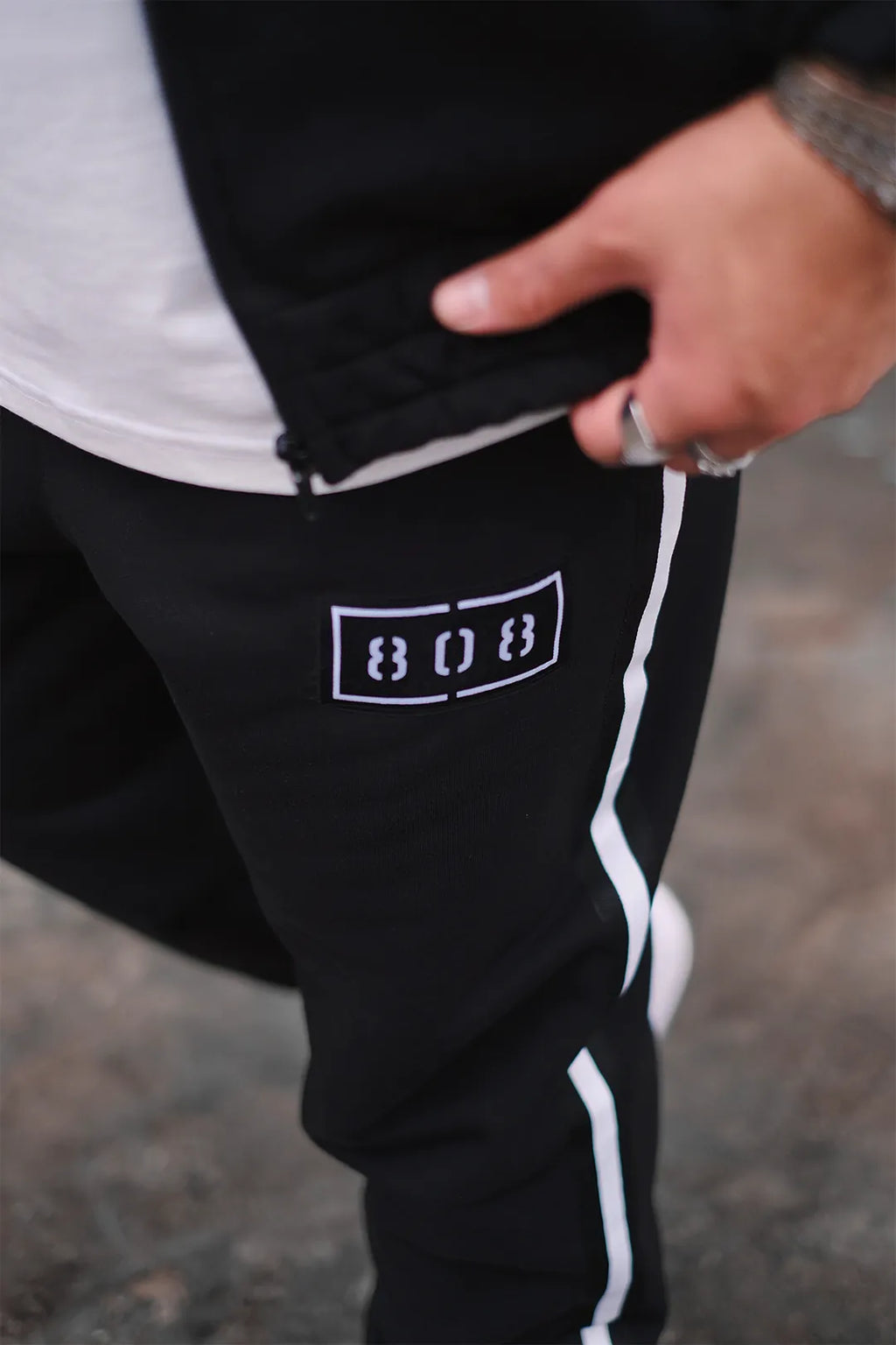 Woven Stripe Detail Oversize Suit