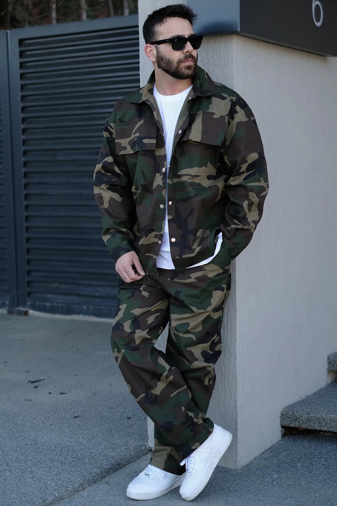Camouflage Denim Suit