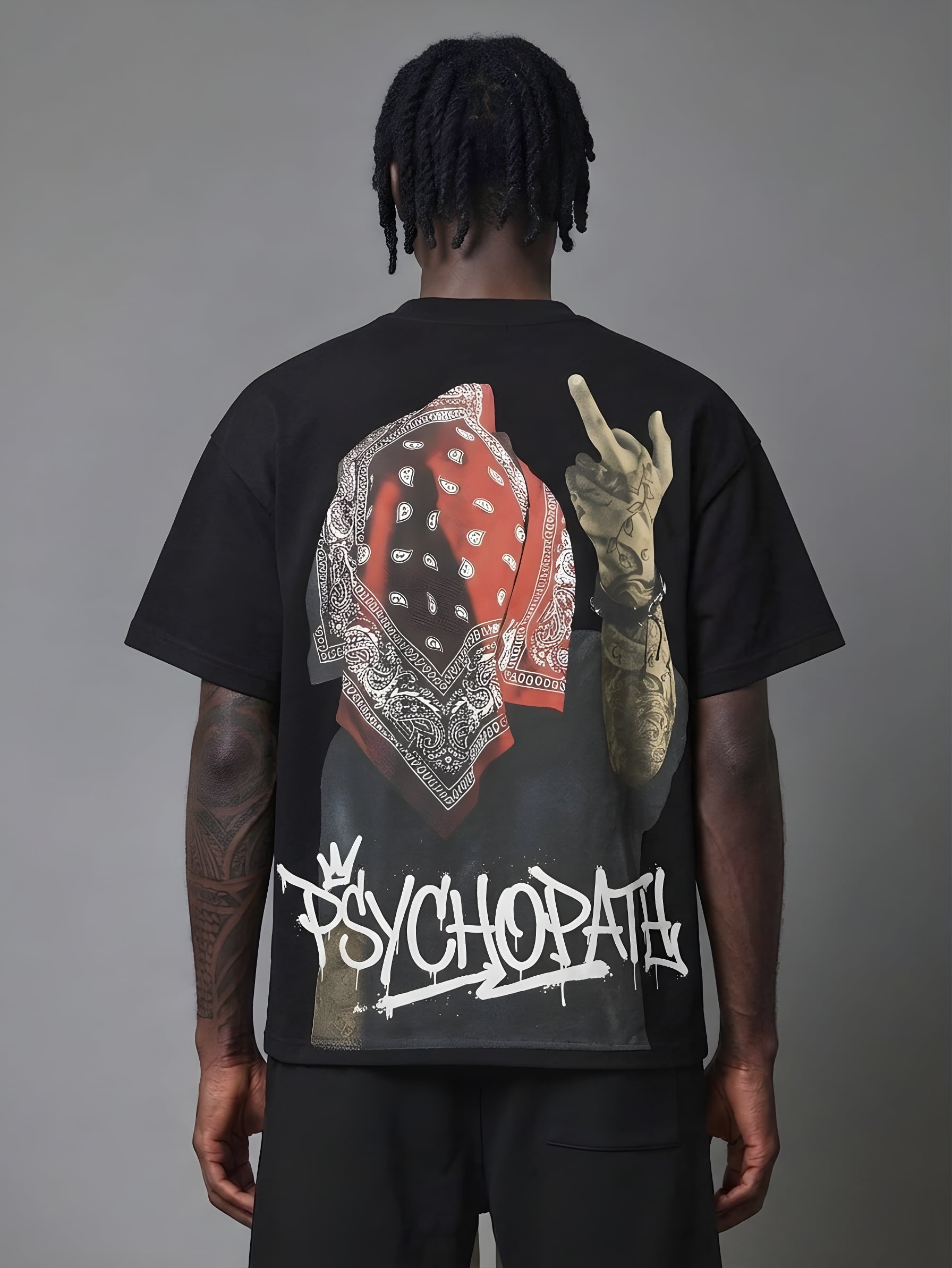 Psychopath Black – Мъжка Тъмна Тениска | Lessay